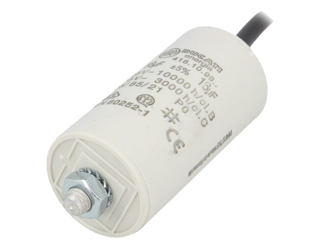 MOTOR kondensator - 16uF / 475V, Ledning