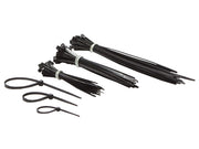 Kabelstrips sortiment - Sort (75 stk.)