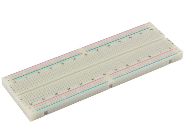 Loddefri forsøgsbord (Breadboard) - 830 huller