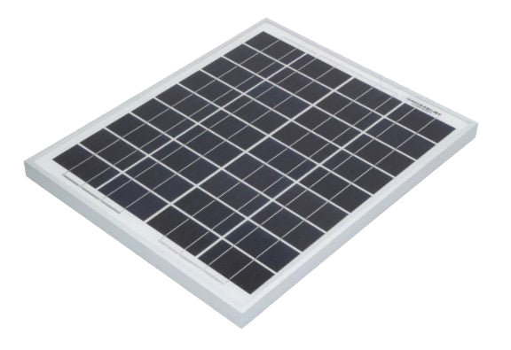 Polykrystallinsk solpanel - 12V (18,2V) 20W (43,5x35,6cm)