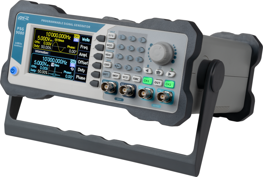 2-kanal Funktionsgenerator - 0-80Mhz (m. frekvenstæller)