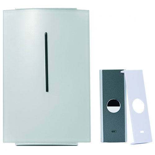 Dørklokke 1500 trådløs premium flashlys hvid