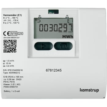 Varmemåler MULTICAL® 403 0,6M³/H /110mm / 3/4" med batteri for returmontage