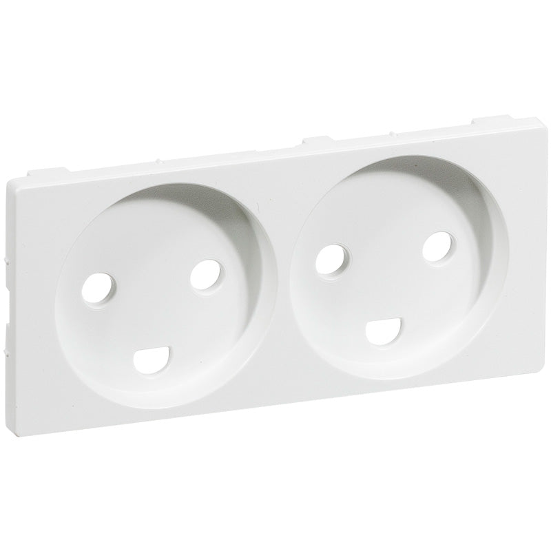LK FUGA tangent stikkontakt 2 M, 2-pol med jord hv