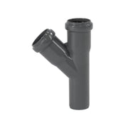 32 mm x 45° Grenrør afløb PP grå