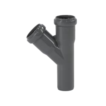 32 mm x 45° Grenrør afløb PP grå
