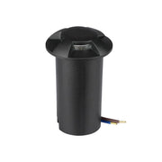 1W LED Nedgravningsspot - Lys 3000K, Sort - Effekt 1W, 50lm, RA80, IP67