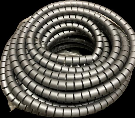 Spiral kabel ordner 20m  dia  25mm Sølv