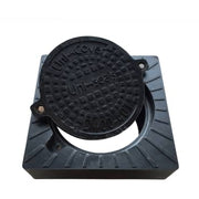 Uni-Cover 315 mm karm/dæksel m/lås, firk., fast, 40 t, komposit