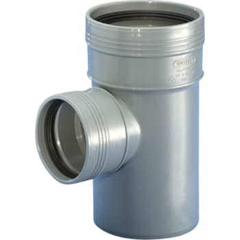 Wavin Ø50 x 87,5° grenrør PP grå