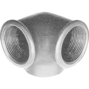 1/2" Sort vinkel med sideudløb