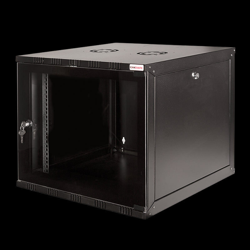 19" væg-rackskab - 9U B540xD550mm, Sort