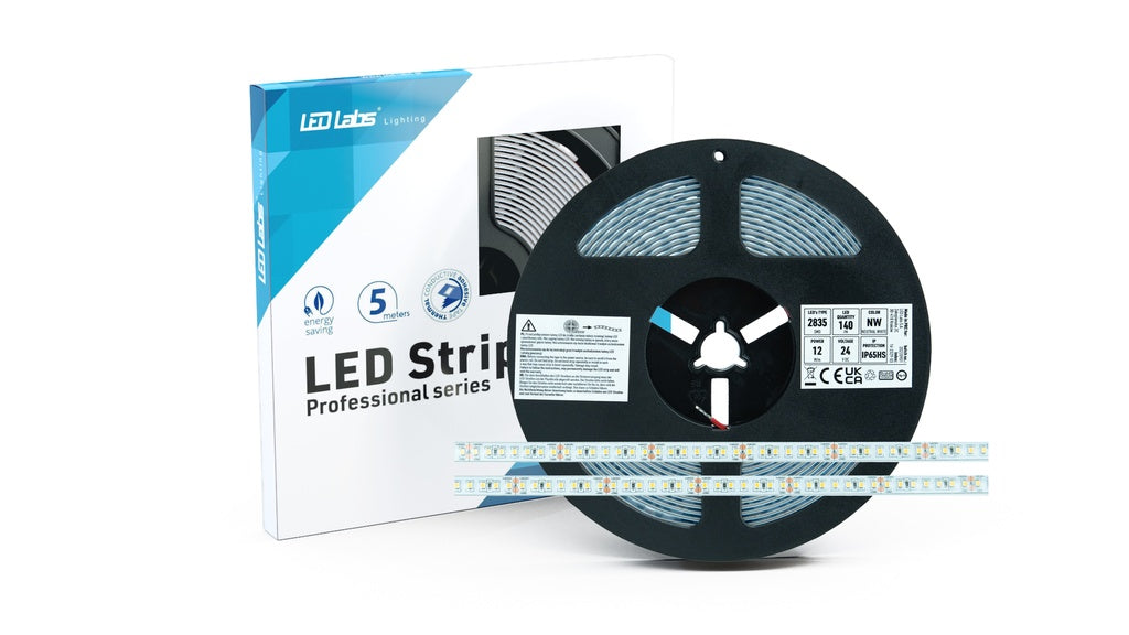 Vandtæt LED strip (IP65) - 12V, 600 LED, Neutral hvid (5m)
