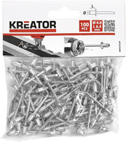 Popnitter, aluminium - Ø4,8 x 6,4mm (100 stk.)