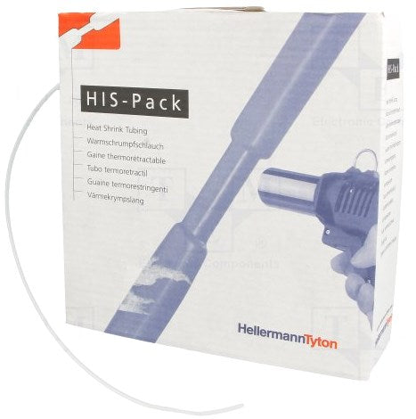 Krympeflex 2:1 - Ø1,2mm klar (10m boks)