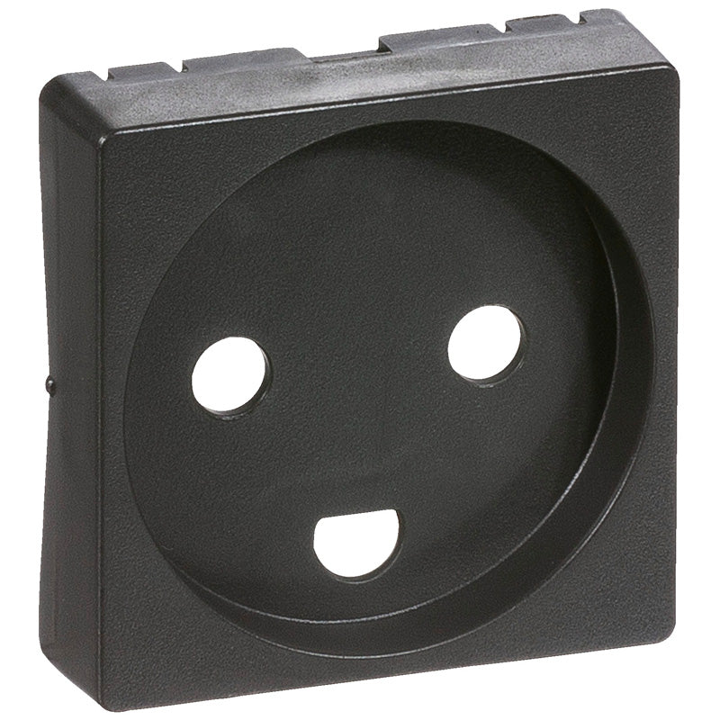 afdækning for stikkontakt 1 modul koksgrå