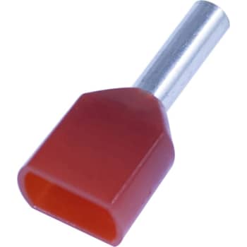 Tylle Isolerede dobbelt 2x1,5 mm², rød, Hi 2x1,5/8 (100) (W)