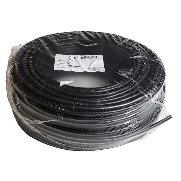 Downlight ledning PKA 2x1,5mm² sort 90°C - 100 m.