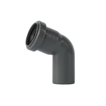 40 mm x 67° Bøjning afløb PP grå