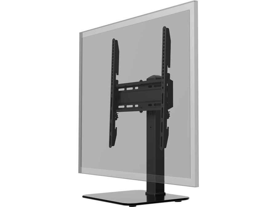 TV bordstand - 32-55" Glasfod, Sort