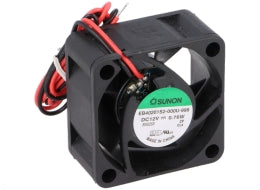 DC blæser - 40x40x20mm 12Vdc / 0,76W Vapo, 2 ledn.