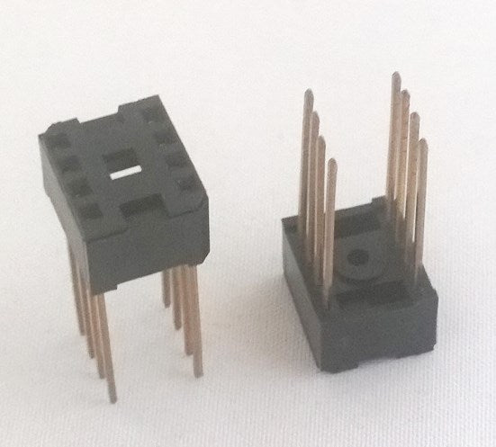 Wire-Wrap IC sokkel - 8 ben (DIP8)