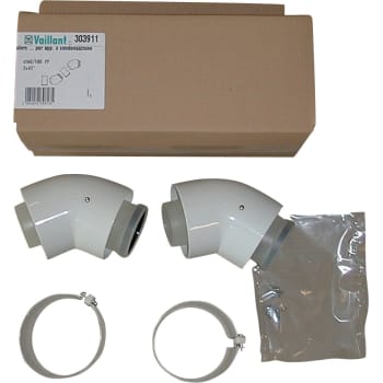 Vaillant EcoTEC Bøjning 45° 2 stk. 60/100 mm