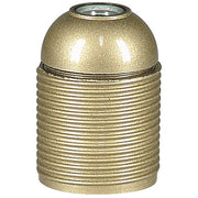 E14 fatning m. udvendig gevind, ujordet - guld