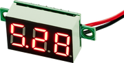 Digital spændings-panelmeter - 0-30V (3 cifre)