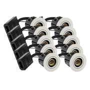 10 stk. indbygningspot Inno88 - GU10, mat hvid, IP44, godkendt i isolering, 230V input