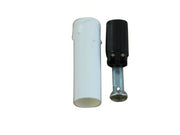 Kerterør m/dråber komplet hvid L.80mm Ø23mm