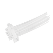 Kabelstrips m. skrivefelt - 2,5x100mm, Hvid (100 stk.)