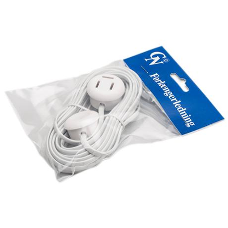 Telefon forlængerledning 5m hvid GN-pak