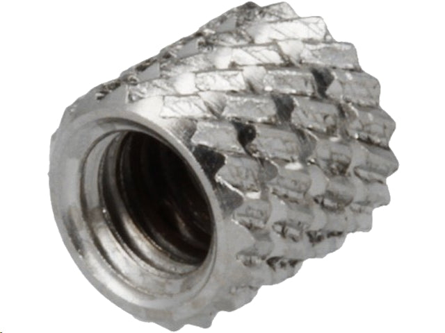 Gevindindsats til plast - M4, Ø5,95mm, L5,9mm (10 stk.)