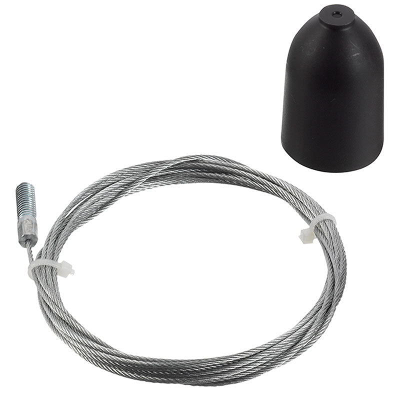 Global 3F Wiresæt SPW 1-2 3 meter sort