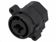 XLR/JACK combo fatning m. stel, loddeben