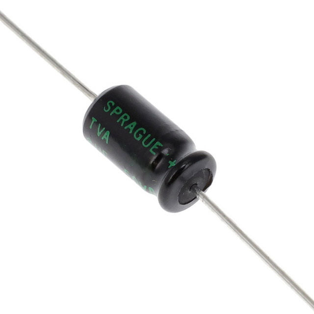10uF / 50V vandret elektrolyt, Ø6,35x12,7mm (85°C)