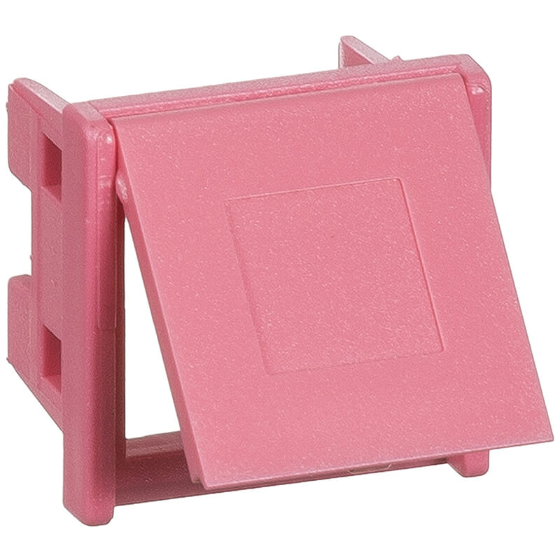 Lexcom montageramme rj45 / rj11incl. støvlåg rød