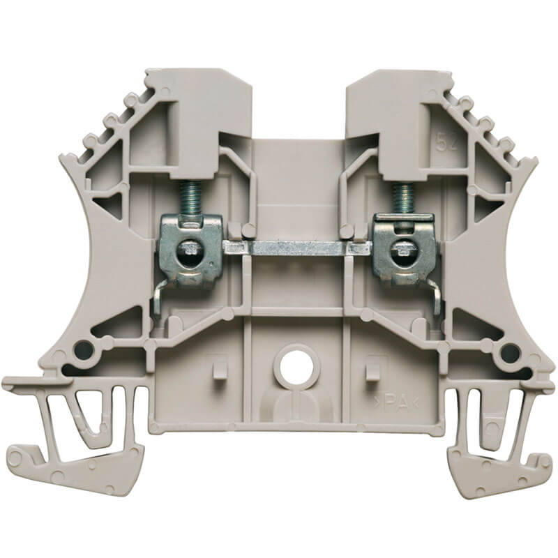 WDU gennemgangsklemme 4mm² Beige for dinskinne