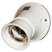 Vægfatning E27 hvid Ø66