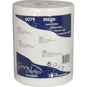 Abena Care-Ness Excellent køkkenrulle, 2-lags, hvid, Ø17,5 cm