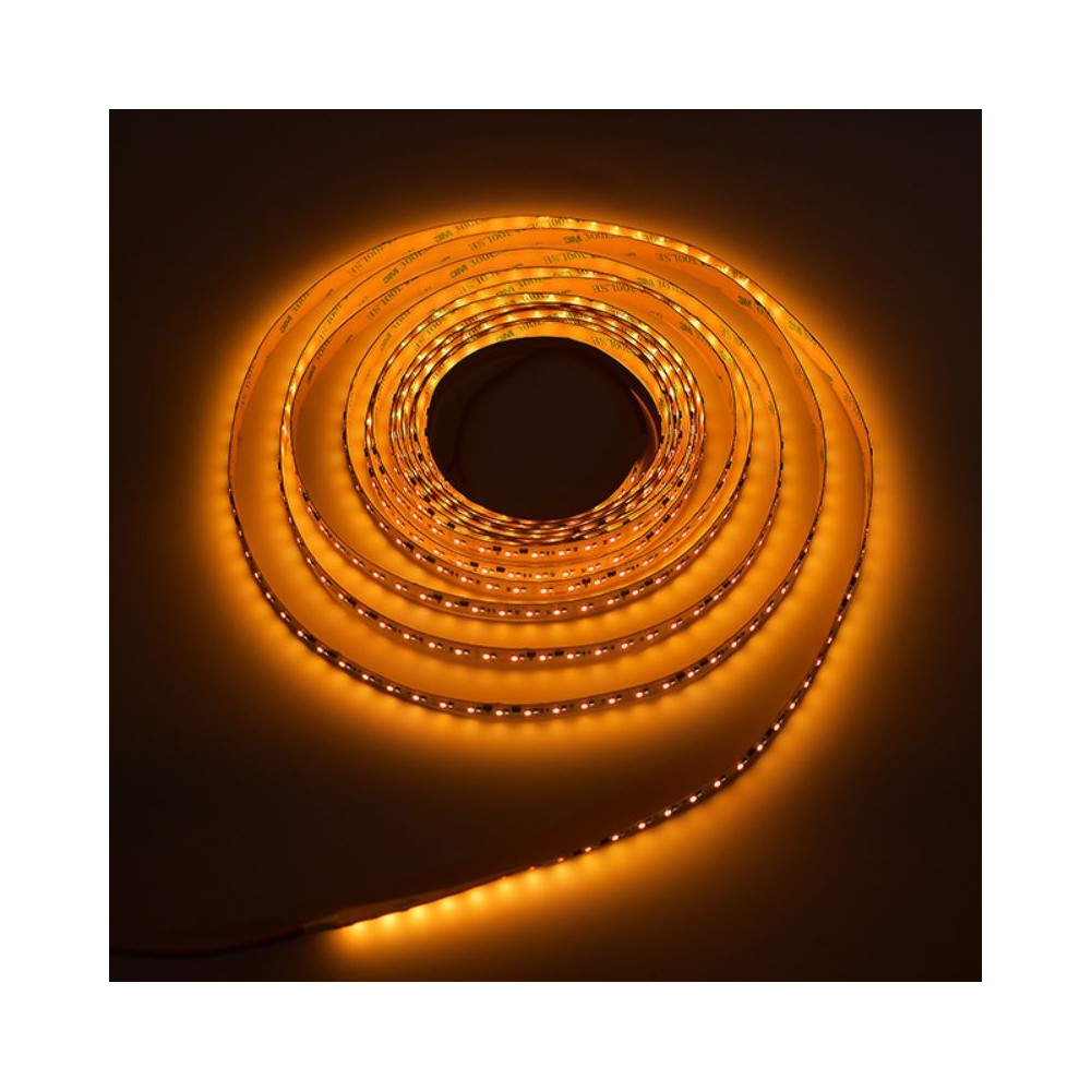 5m LED strip med dæmpbar varm til kølig belysning - 17W/m, 24V, IP20, 224 LED pr. meter, RA95