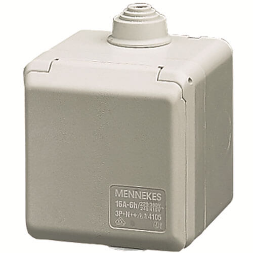 CEE Stikdåse udvendig 5-polet 16A 400V IP44