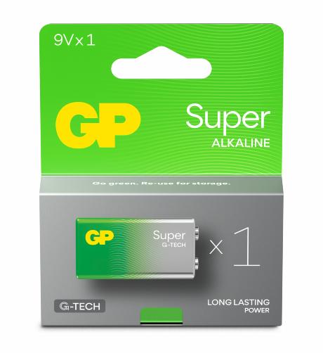 GP Super Alkaline 9V batt. 6LF22 1-pak