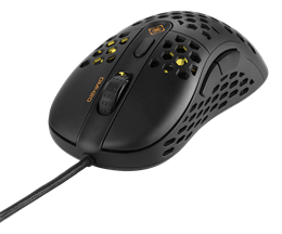 6-knaps "honeycomb" gaming mus - 400-6400DPI, RGB, Sort