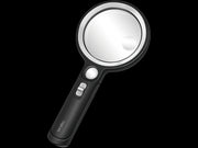 Lup - Forstørrelsesglas m. 5x/13x/20x dioptri, m. LED / UV