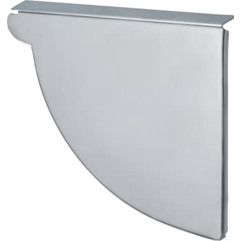 VMZINC endebund til kvartrund tagrende - 333 mm - højre