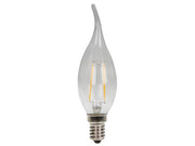 Filament LED kerte vindstød - 230V / 2W, E14 (2700K)