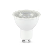 GU10 7,5W Plast Spotlys 4000K 110D - Energibesparende spot med god farvegengivelse, perfekt til belysning i hjemmet.