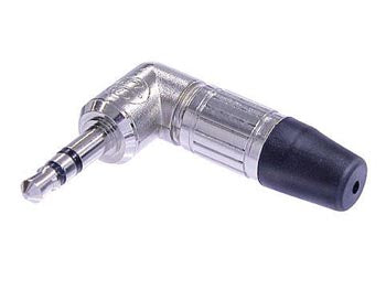 Neutrik - 3,5mm stereo JACK han, 90° (nikkel)